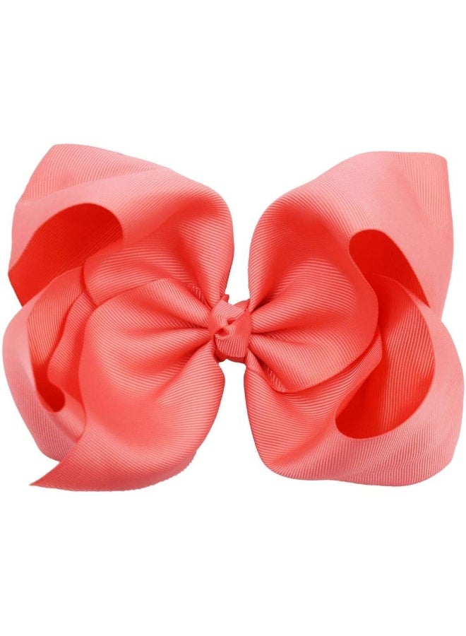 DeD 20 Pcs 8" Hair Bows Clips Boutique Grosgrain Ribbon Big Large Bows Alligator Hair Accessories For Baby Girls Teens Kids - Image 3